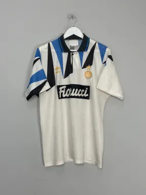 1992/93 INTER MILAN AWAY SHIRT (L) UMBRO