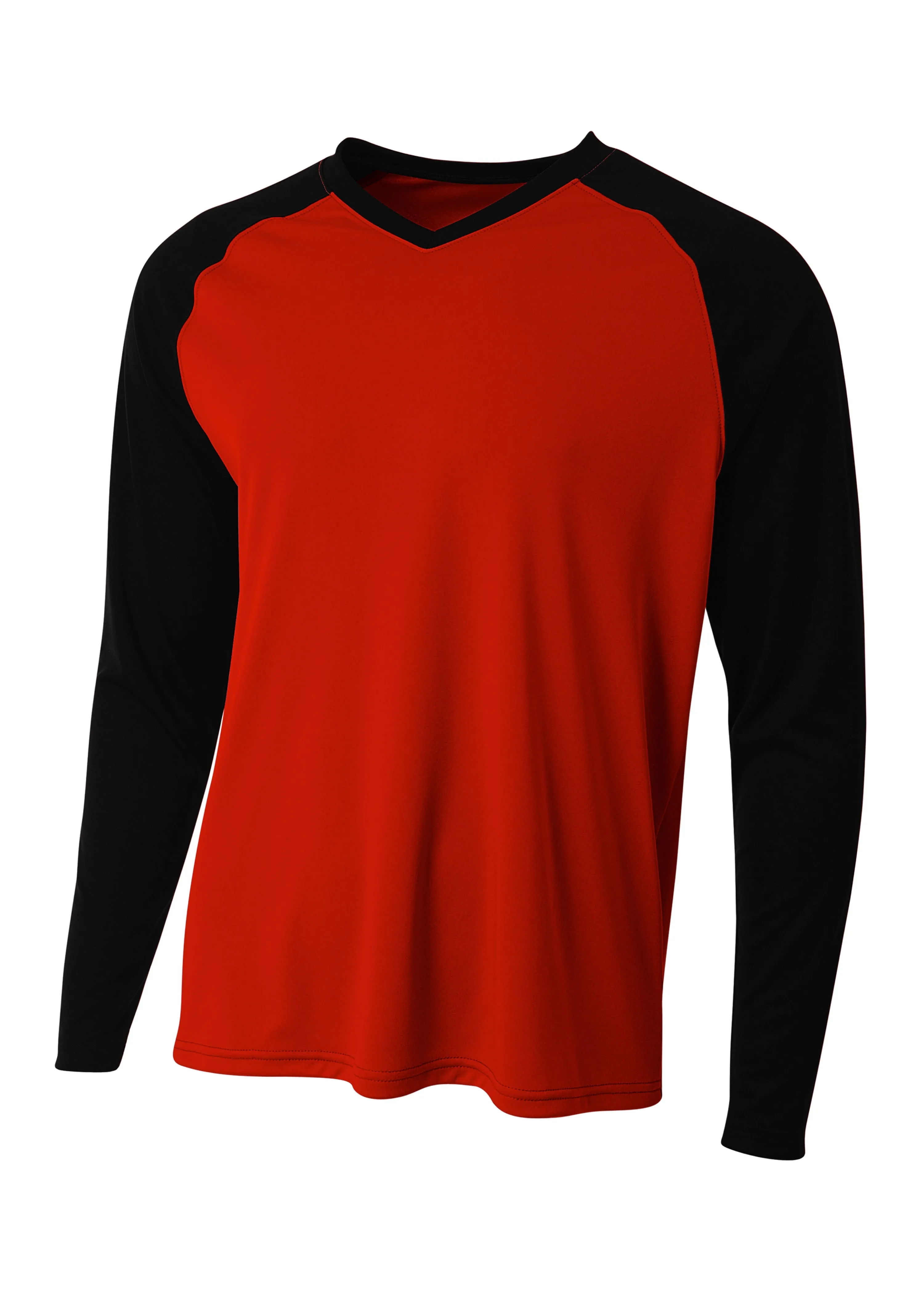 A4 Mens Long Sleeve Strike Raglan Tee