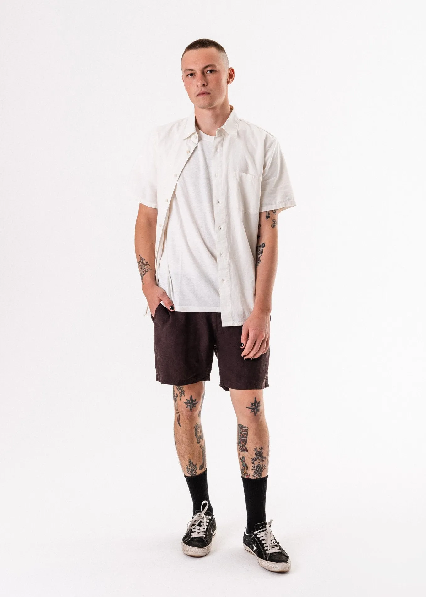 Afends Mens Sunday - Hemp Box Short Sleeve Shirt