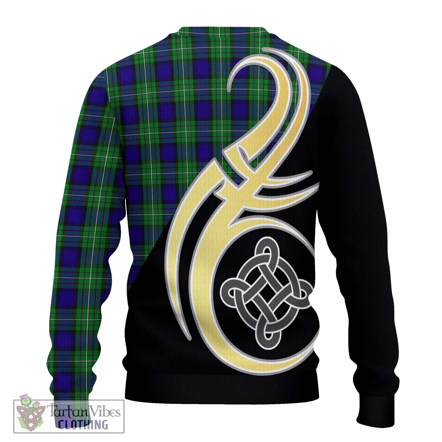 Alexander Tartan Ugly Sweater with Family Crest and Celtic Symbol Style