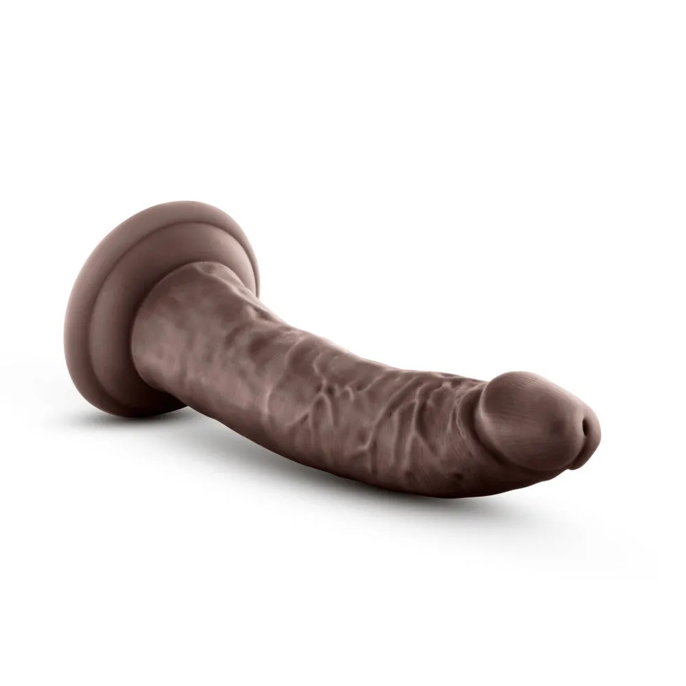 Au Naturel By Blush® | Jack Realistic Chocolate 7.5-Inch Long Dildo With Suction Cup Base