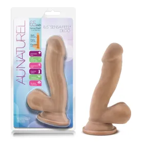 Au Naturel By Blush® | Realistic Latin 6.5-Inch Long Dildo With Balls & Suction Cup Base