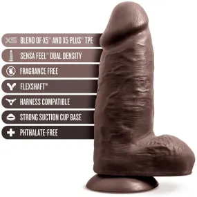 Au Naturel - Chub - 10 Inch Dildo - Chocolate