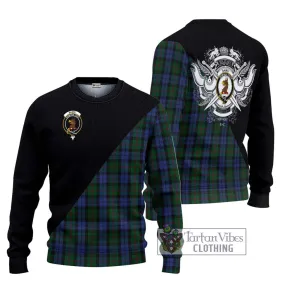 Baird Tartan Ugly Sweater with Family Crest and Military Logo Style