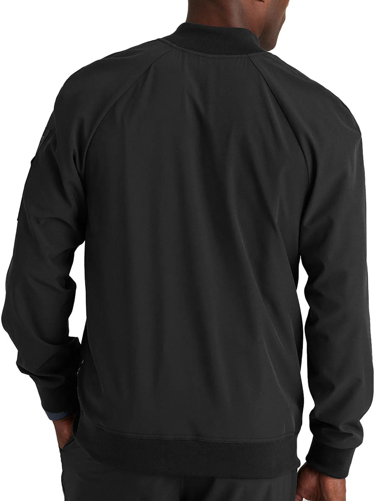 Barco One - Men's Knit Neck Bomber Warm-Up Jacket