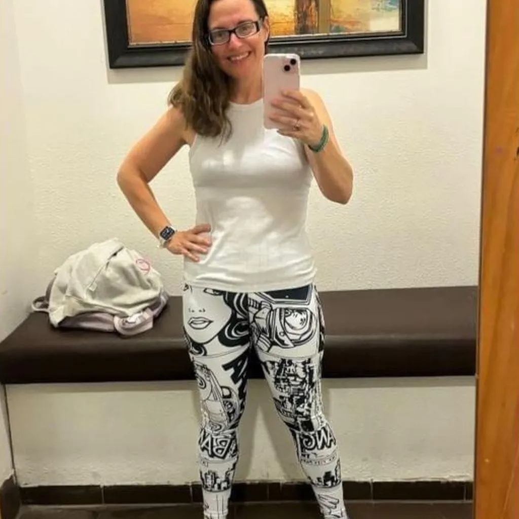 Black & White Comic Book Leggings