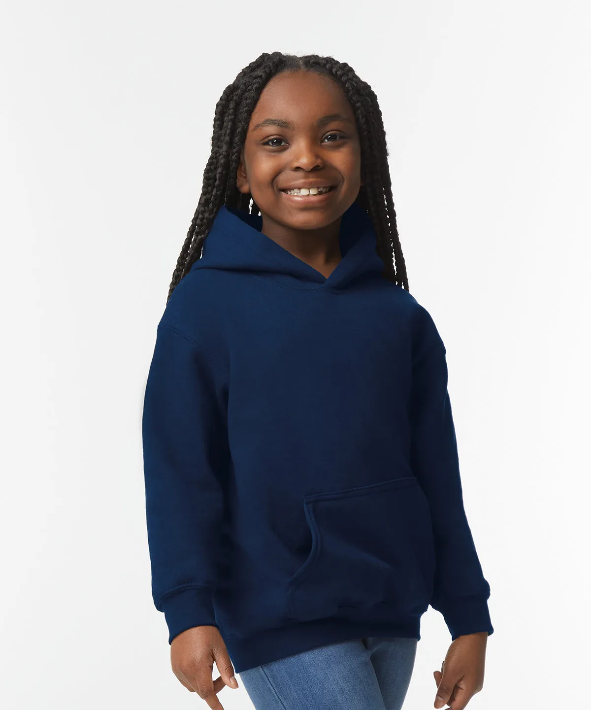 Black - Heavy Blend™ youth hooded sweatshirt