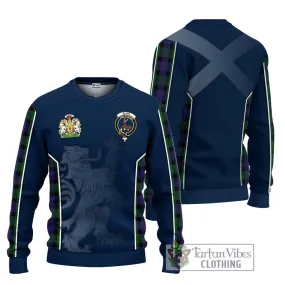 Blair Tartan Ugly Sweater with Family Crest and Lion Rampant Vibes Sport Style