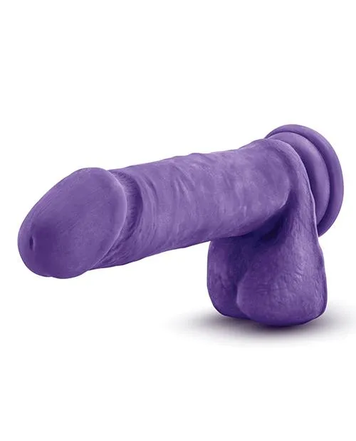 Blush Au Natural Bold Hero 8 Inch Dildo - Purple