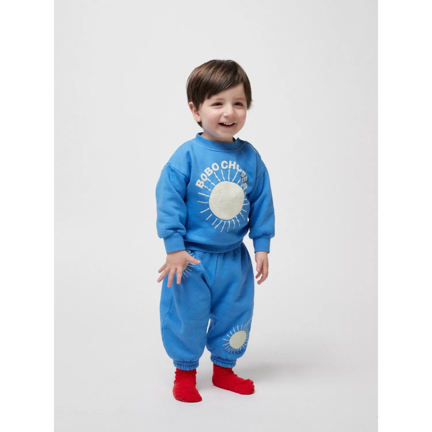 Bobo Choses Turquoise Baby Bobo Choses Sun Turquoise Sweatshirt