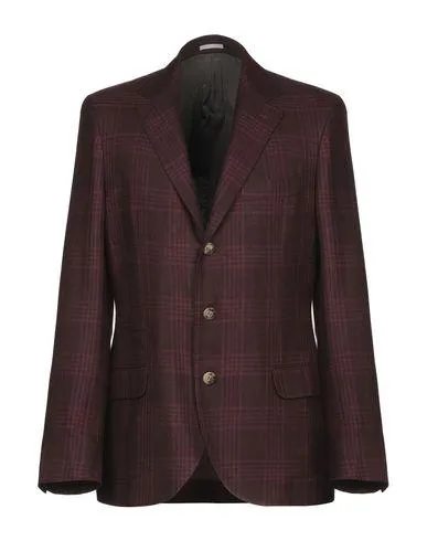 Brunello Cucinelli Man Blazer Maroon 38 suit