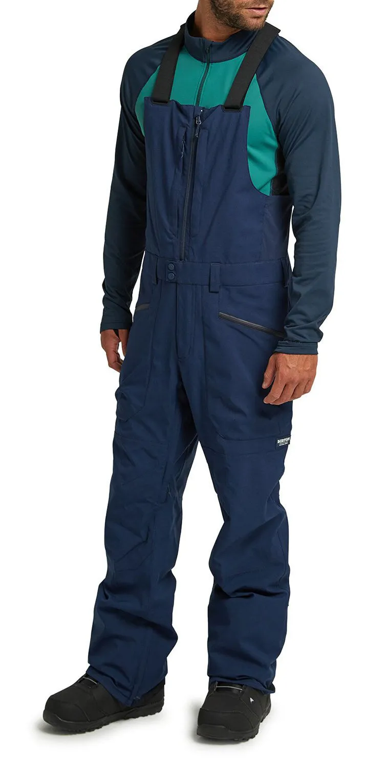 Burton Reserve Mens Bib Pants 2024 Dress Blue