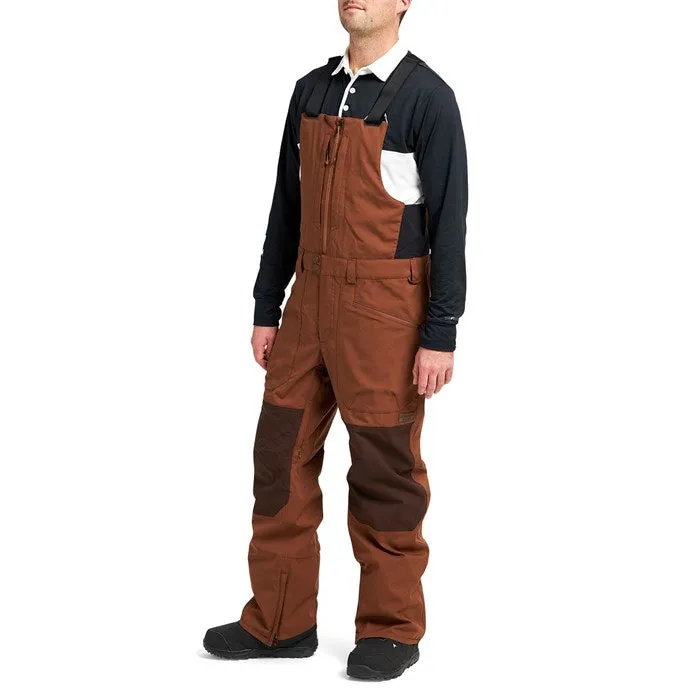 Burton Reserve Mens Bib Pants Bison / Seal Brown