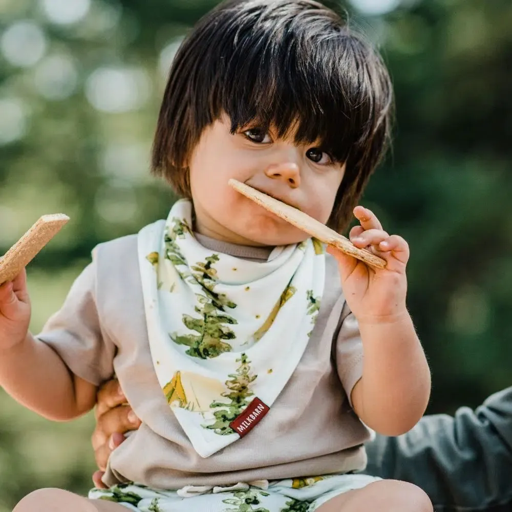 Butterfly Bamboo Three-Layer Kerchief Bib