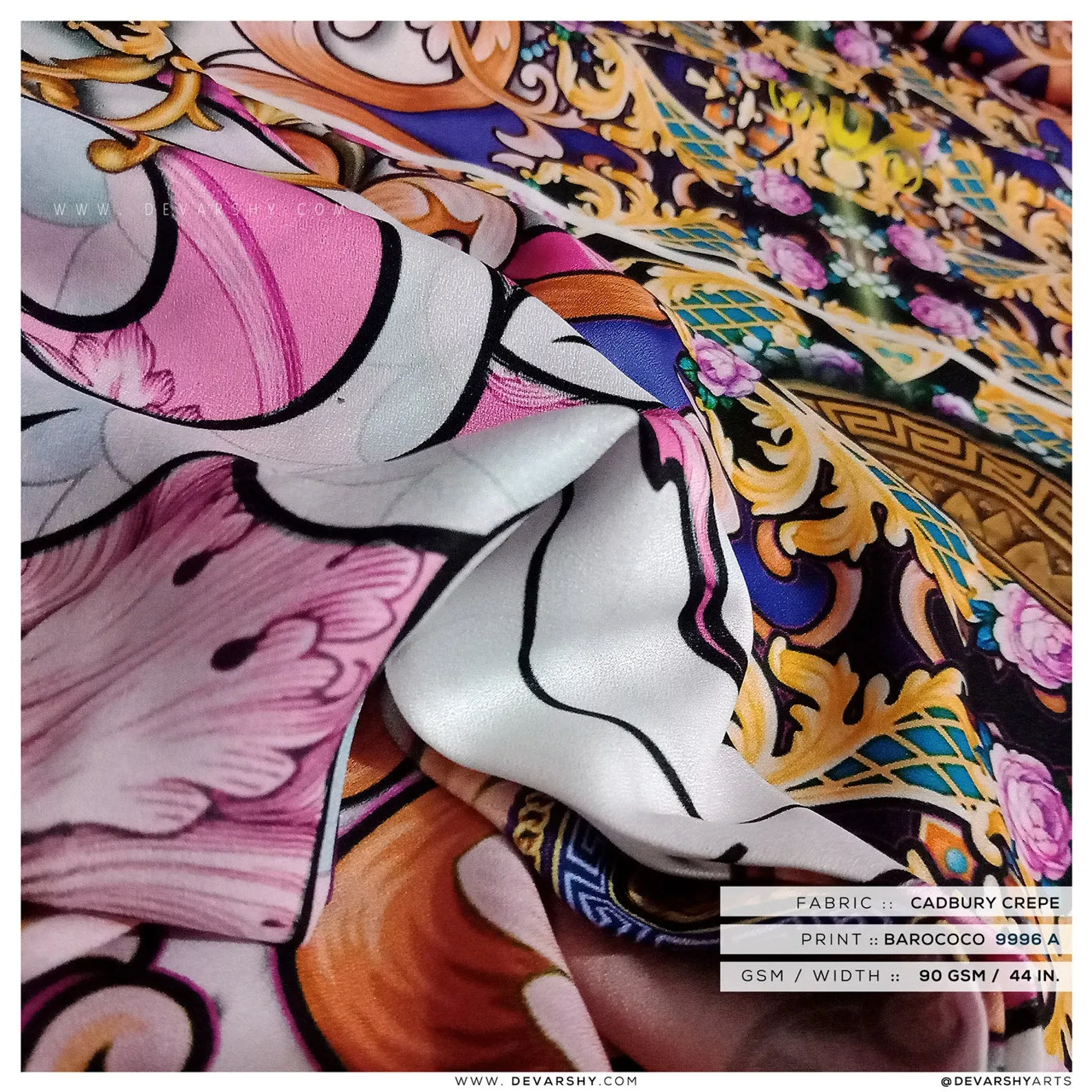 CUSTOM Print Apparel Fabric 3Metres | 8 Fabrics Options | Print your Design | Personalized Fabric By the Yard