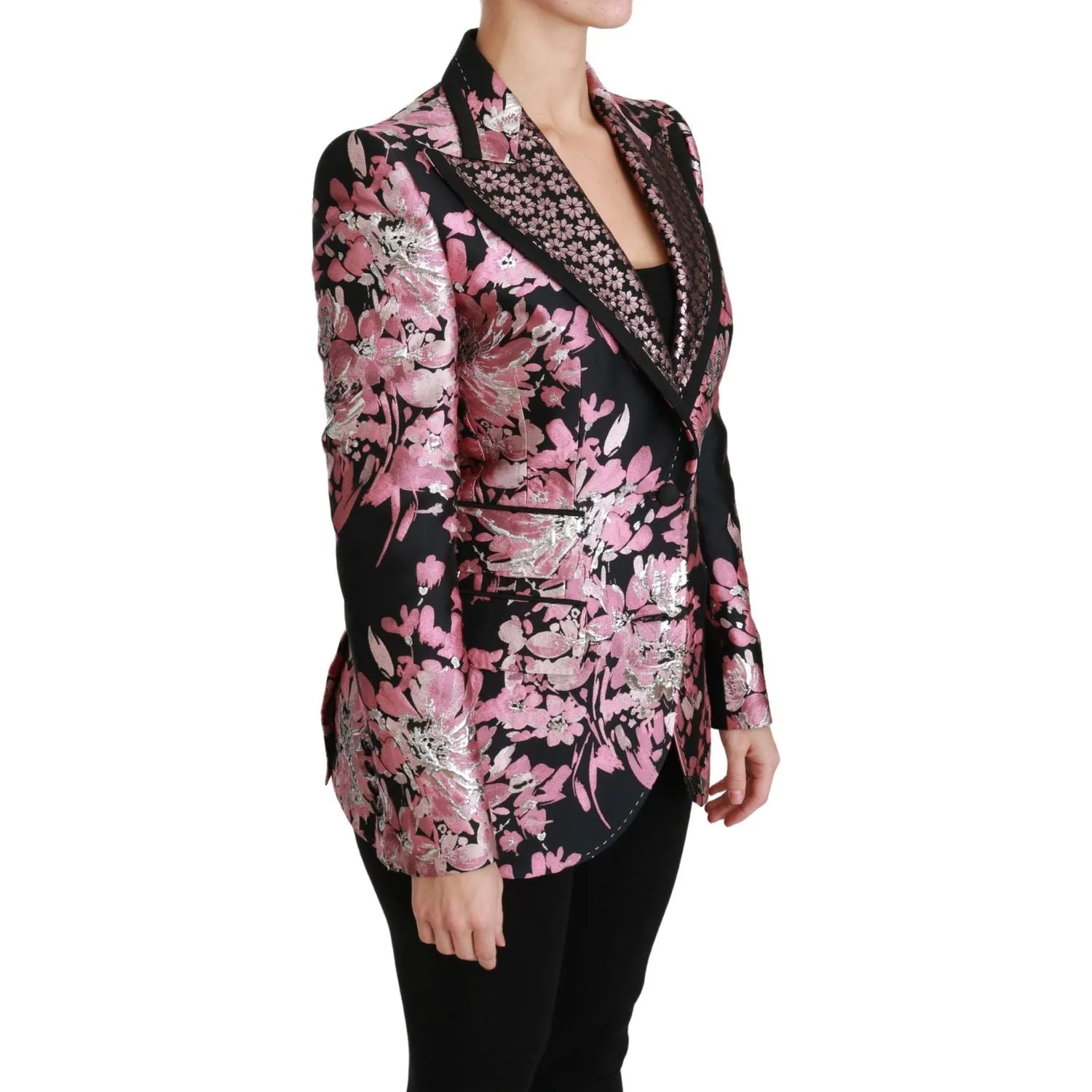 Dolce & Gabbana Elegant Floral Jacquard Blazer