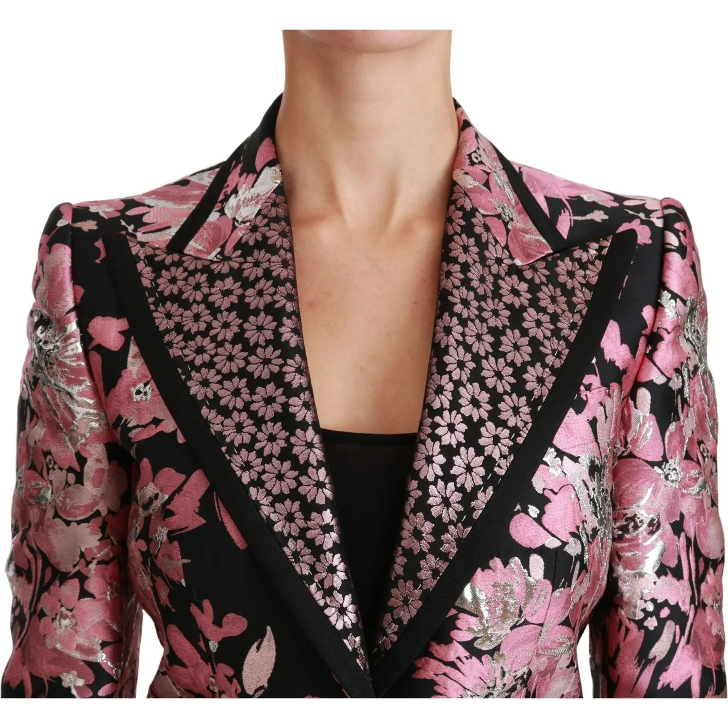 Dolce & Gabbana Elegant Floral Jacquard Blazer