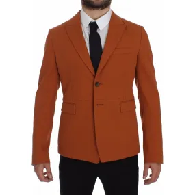 Dolce & Gabbana Elegant Orange Casual Cotton Blend Blazer