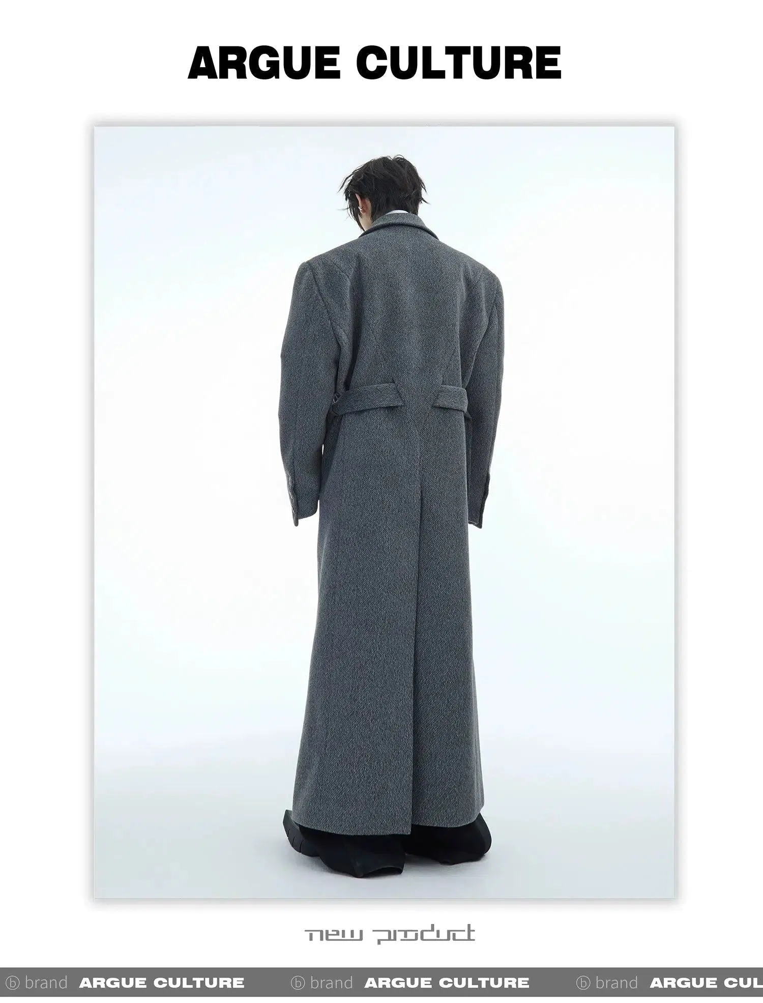 Double-Breasted Belted Trench Coat