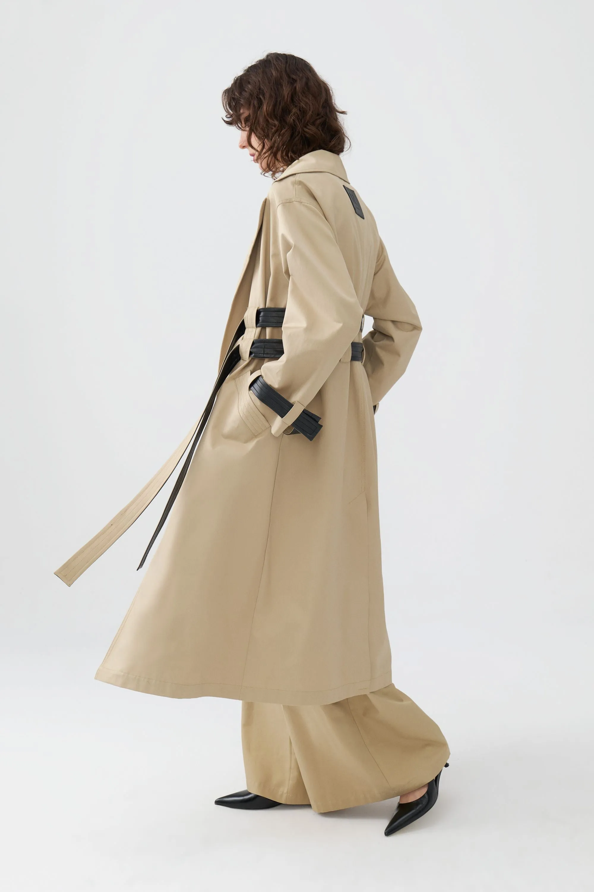 Double Sided Belted Trench Coat