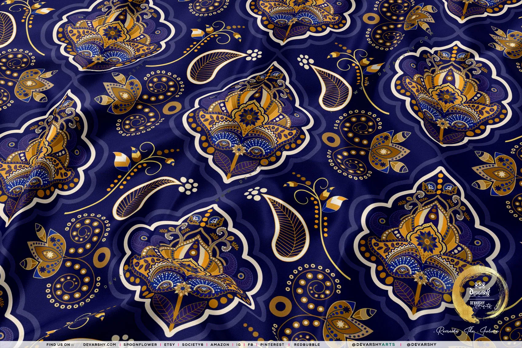 Ethnic Print Apparel Fabric 3Meters , 9 Designs | 8 Fabrics Option | Fabric By the Yard | D20249