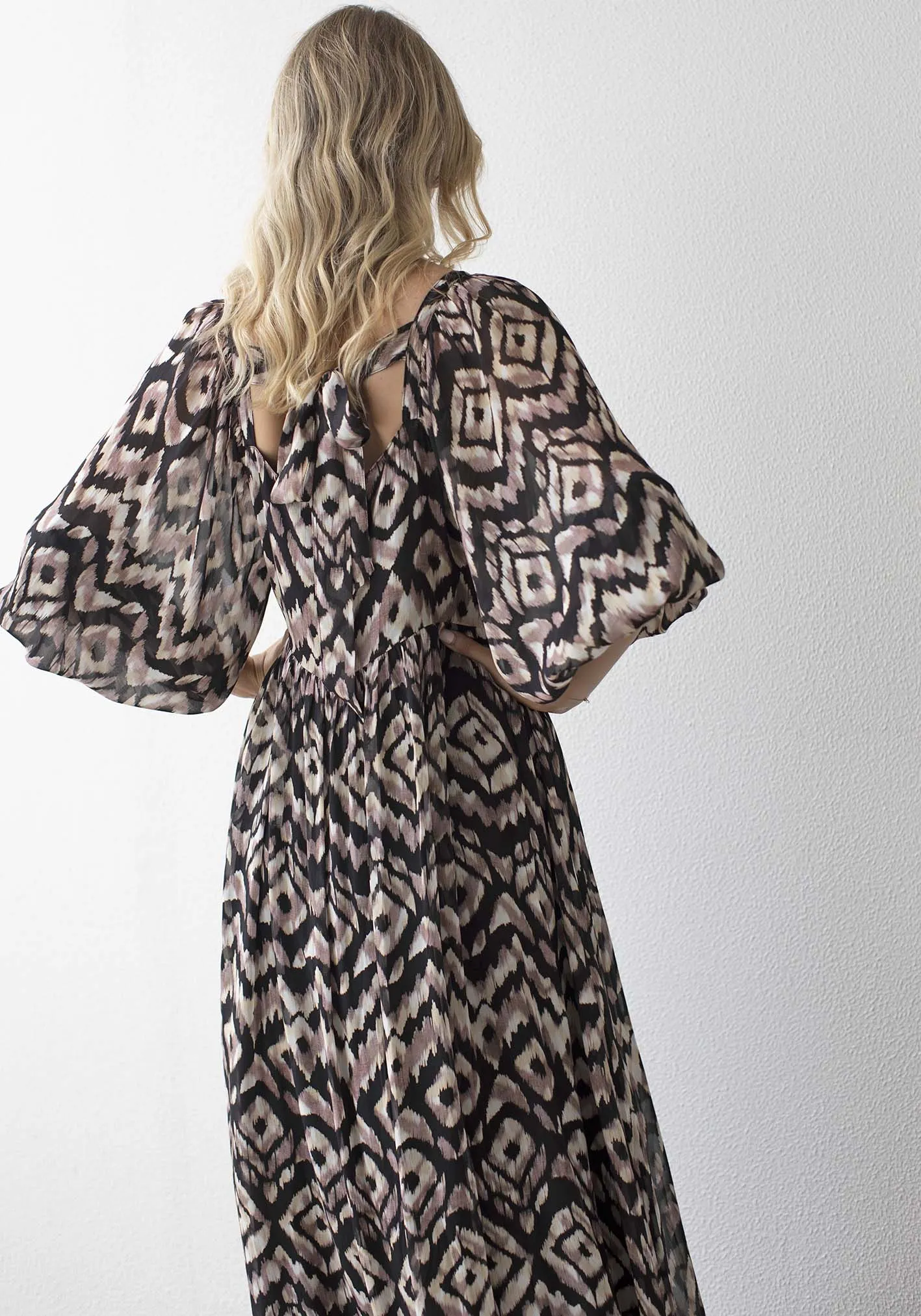 Expedition Tribal Sleeve Maxi Dress