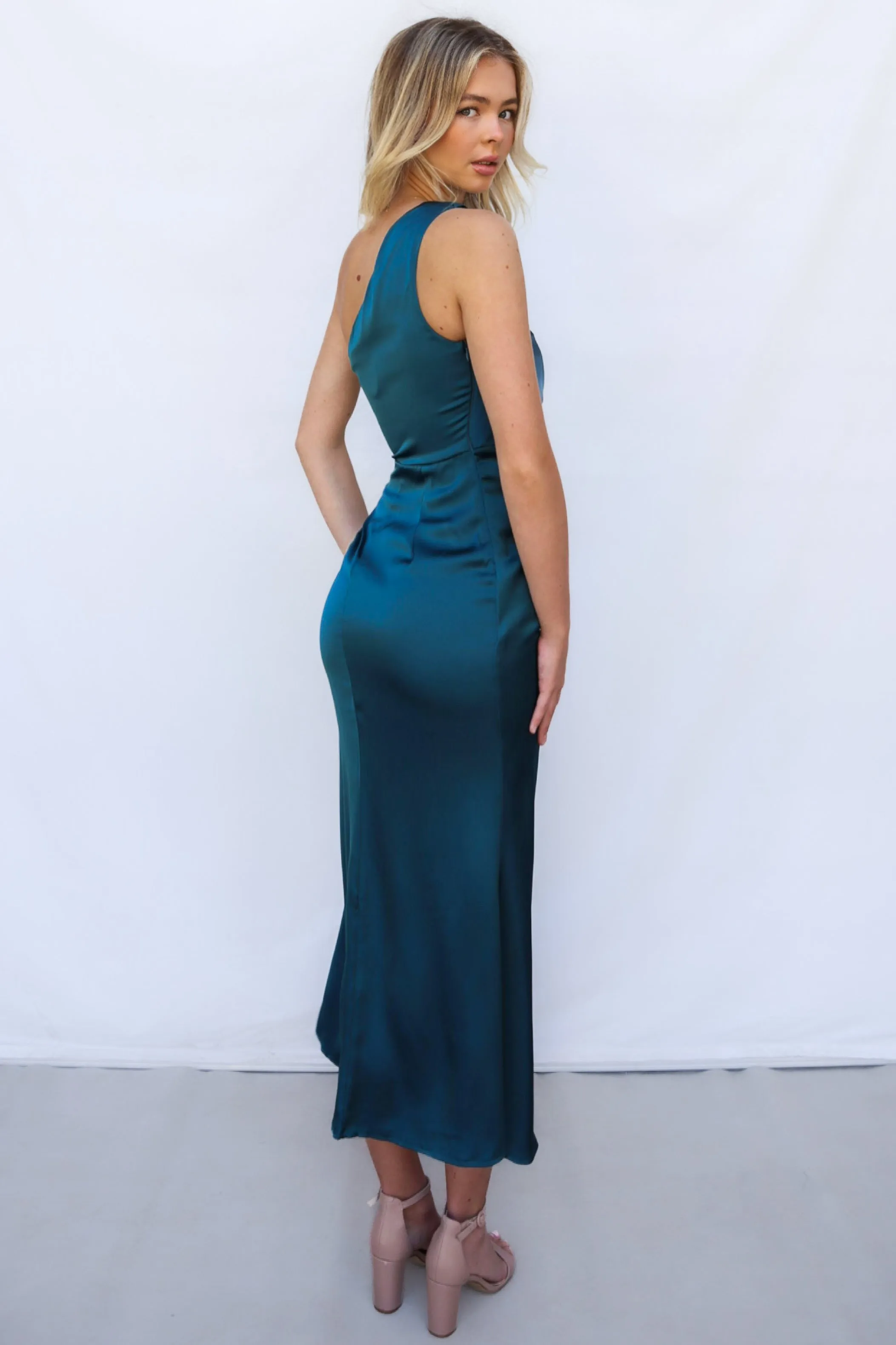 Fatima Midi Dress - Teal