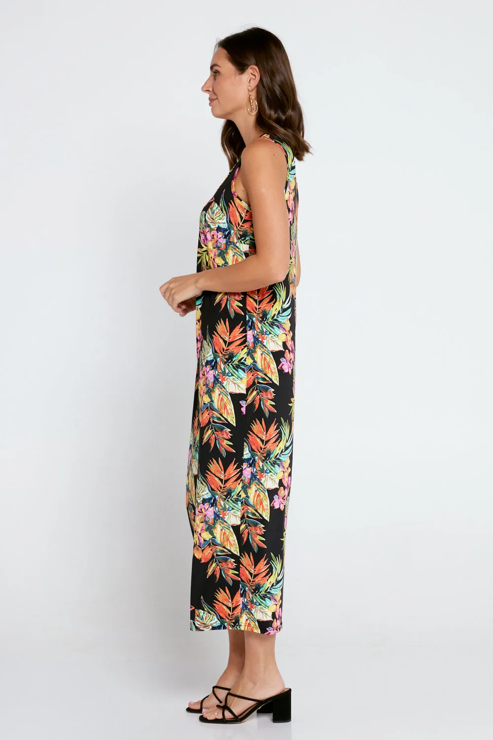 Findon Midi Slip Dress - Tropical Nights