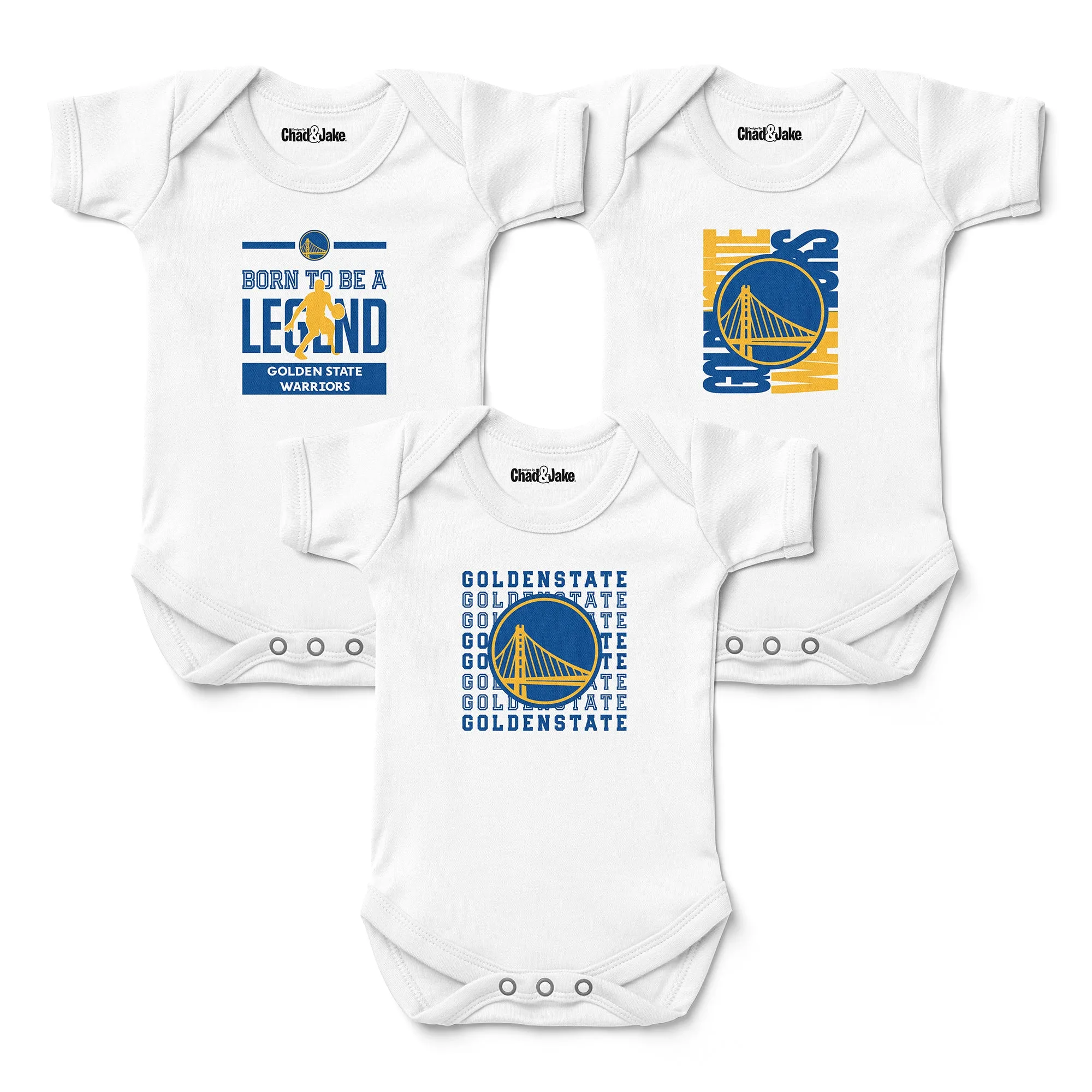 Golden State Warriors 3-Pack Bodysuits