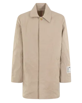 Heren Crinkled Trench Coat