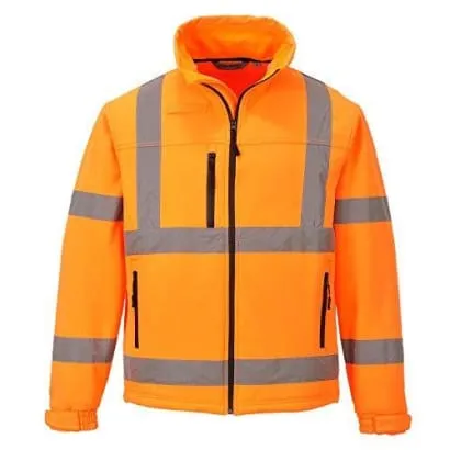 Hi Vis Fleece lined Softshell Jacket Portwest - S424