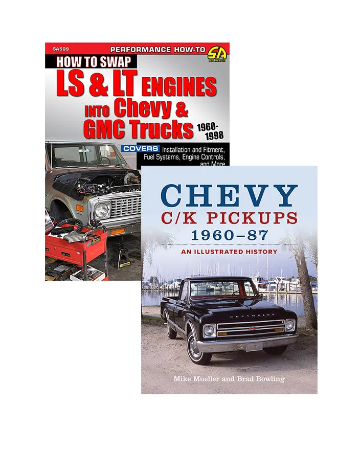 How to Swap LS & LT Engines into Chevy & GMC Trucks: 1960-1998 & Chevy C/K Pickups 1960-87: An illustrated History (2 Book Set)