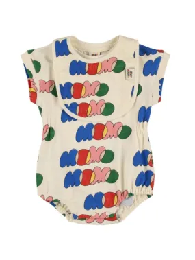 Jellymallow   Cotton jersey bodysuit &amp; bib 