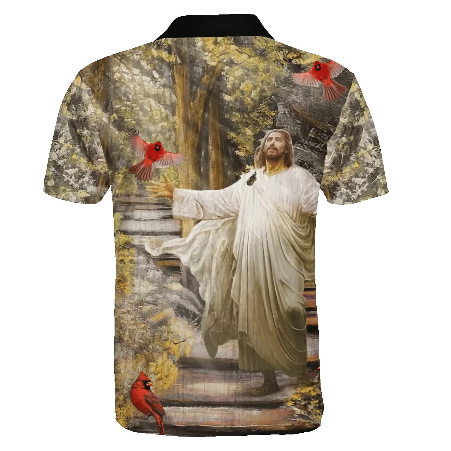 Jesus And Cardinal Polo Shirt - Christian Shirts & Shorts