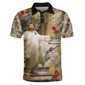 Jesus And Cardinal Polo Shirt - Christian Shirts & Shorts