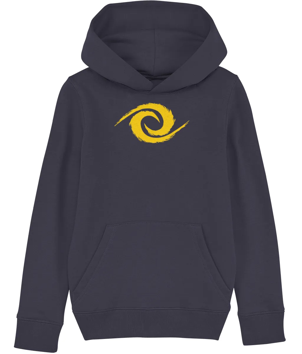 Kids Parkour Hoodie - Yellow Swirl