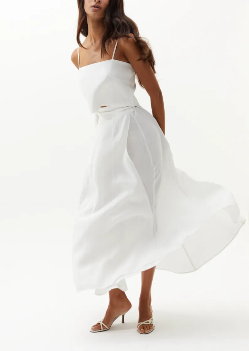 Lola Wrap Skirt - White