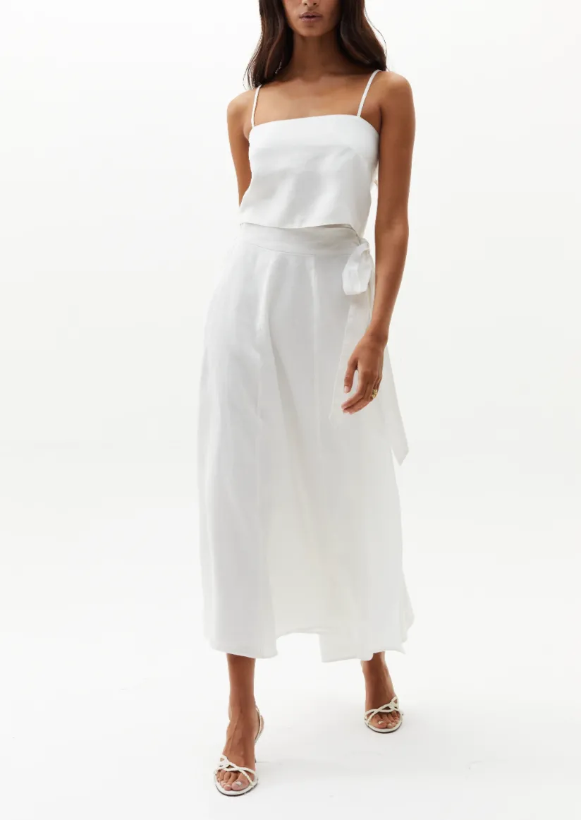 Lola Wrap Skirt - White