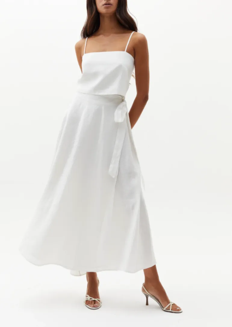 Lola Wrap Skirt - White