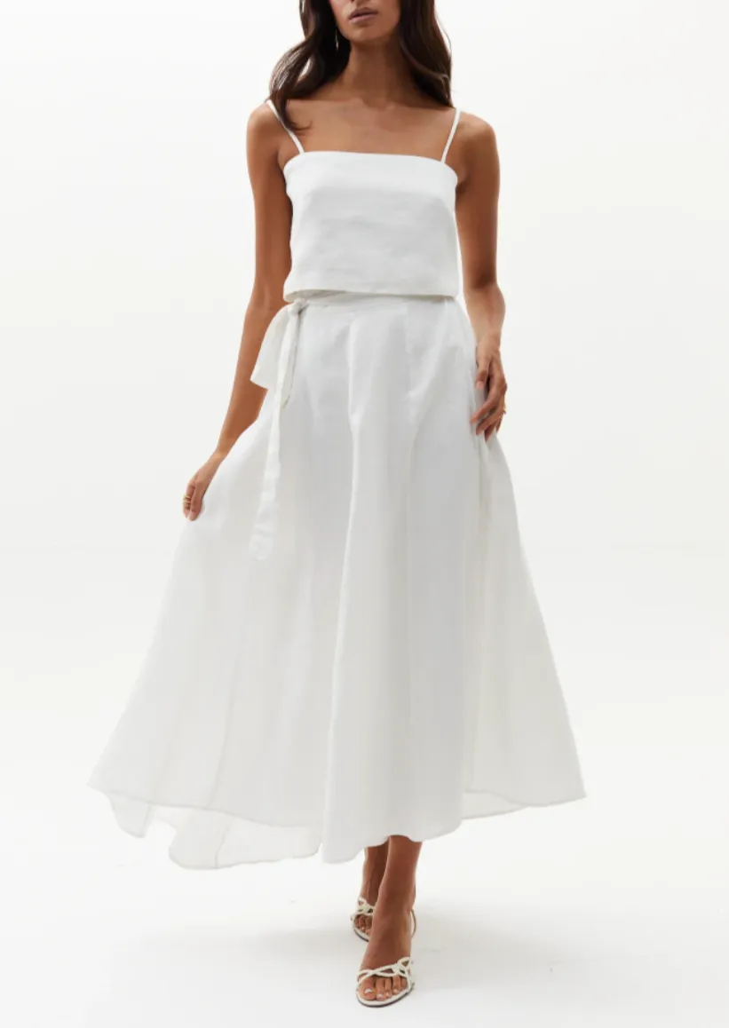 Lola Wrap Skirt - White