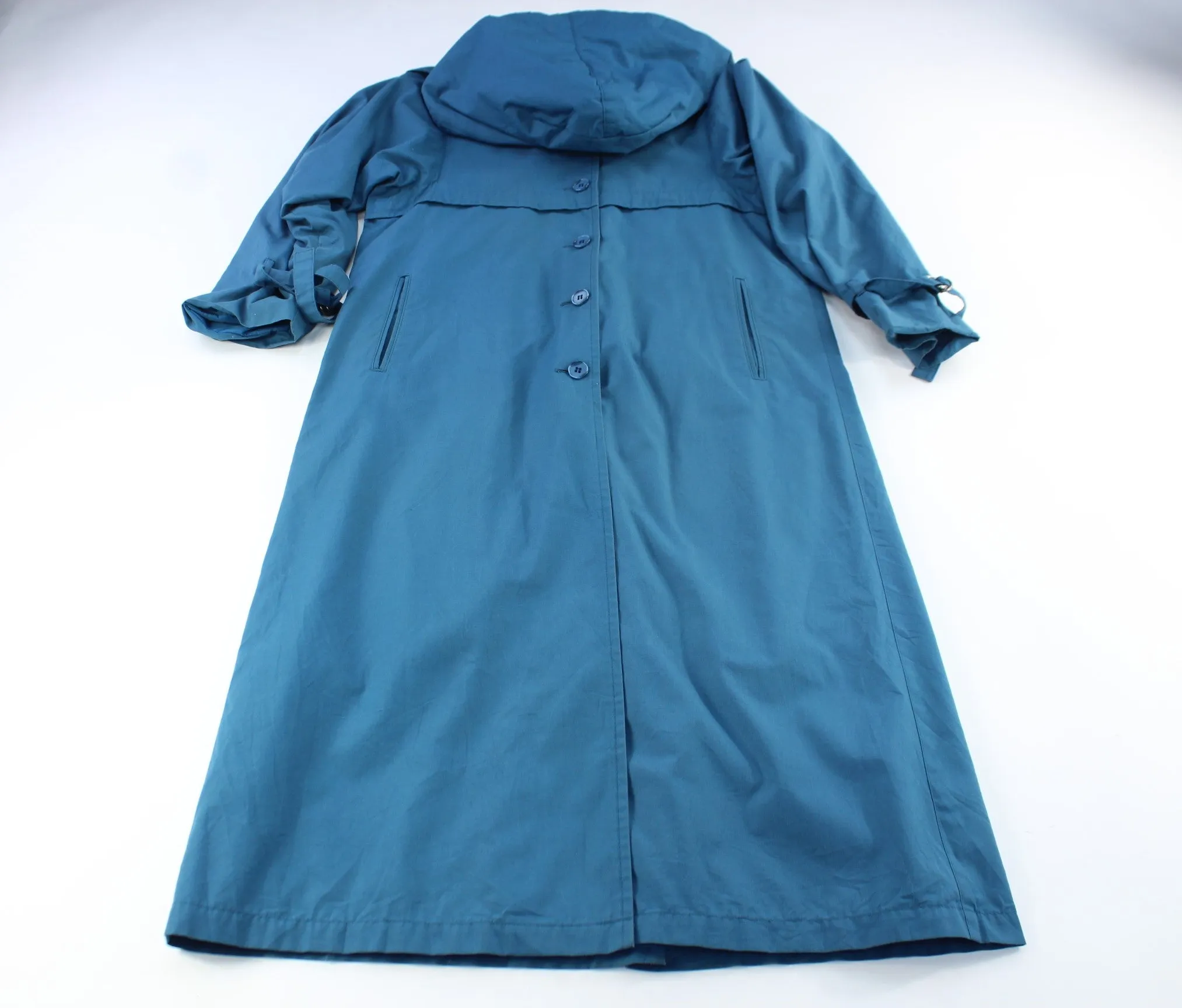 London Fog Teal Trench Coat