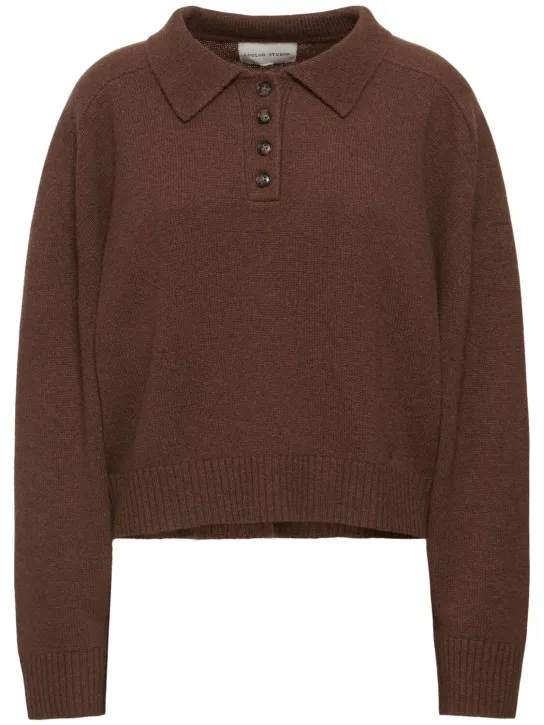 Loulou Studio   Homere cashmere polo sweater 