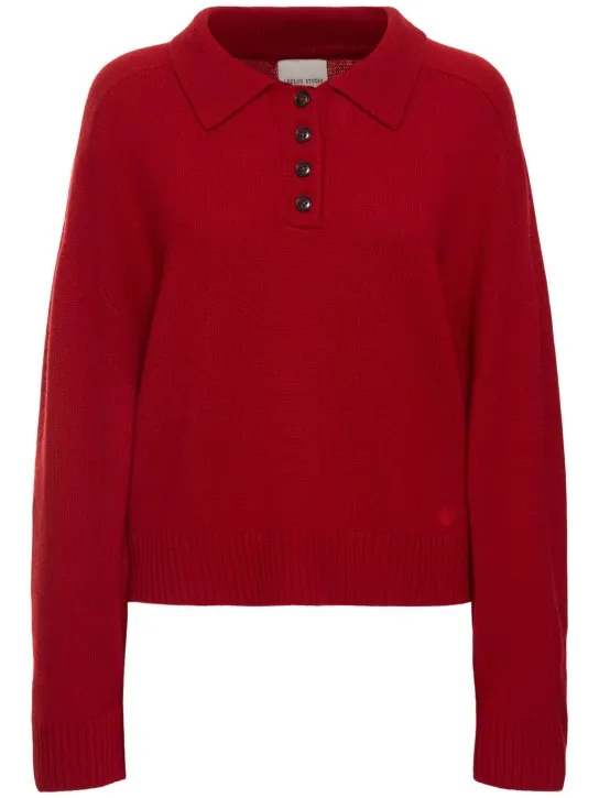 Loulou Studio   Homere cashmere polo sweater 