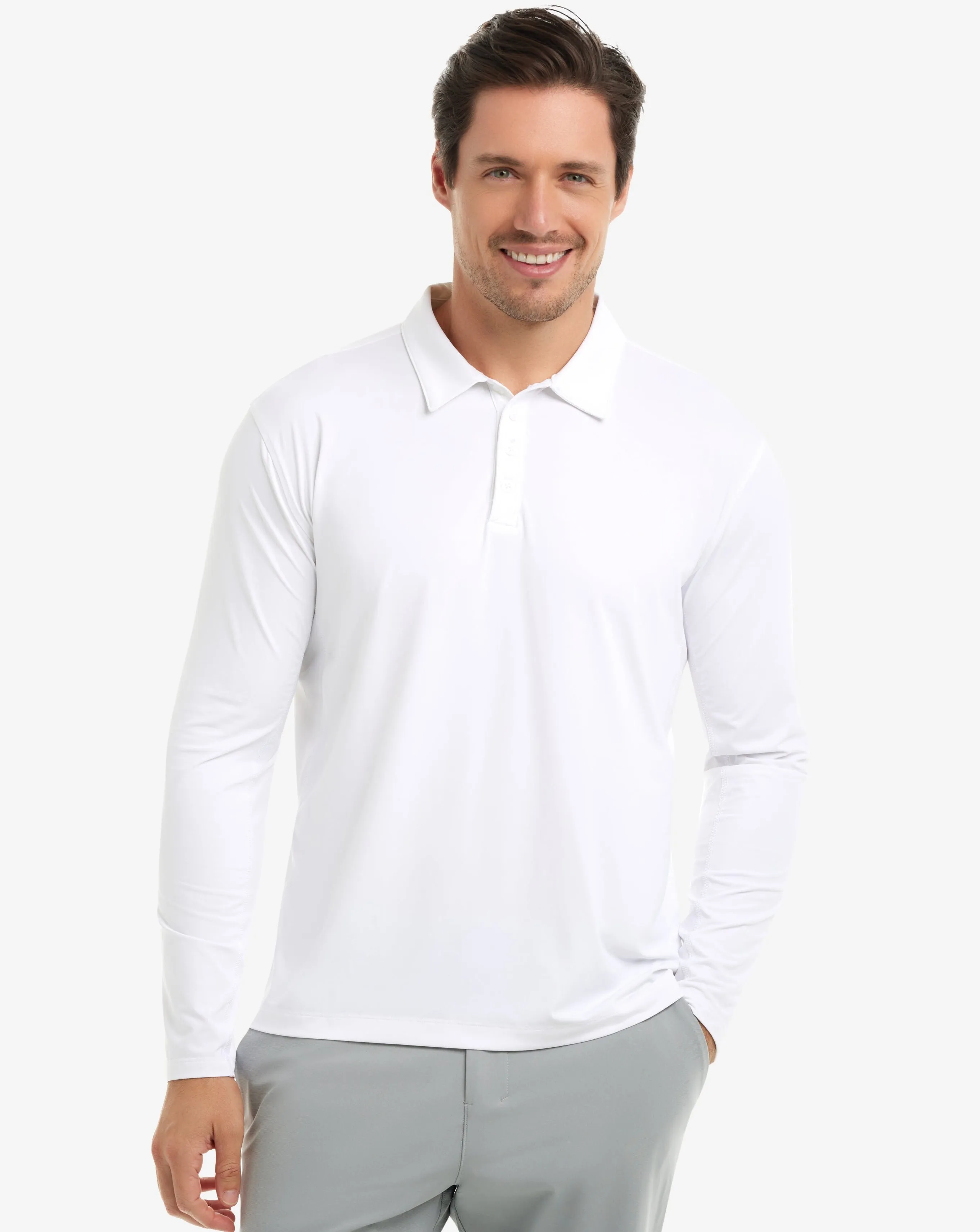 MEN'S LONG SLEEVE COLLARED SHIRT (12004)