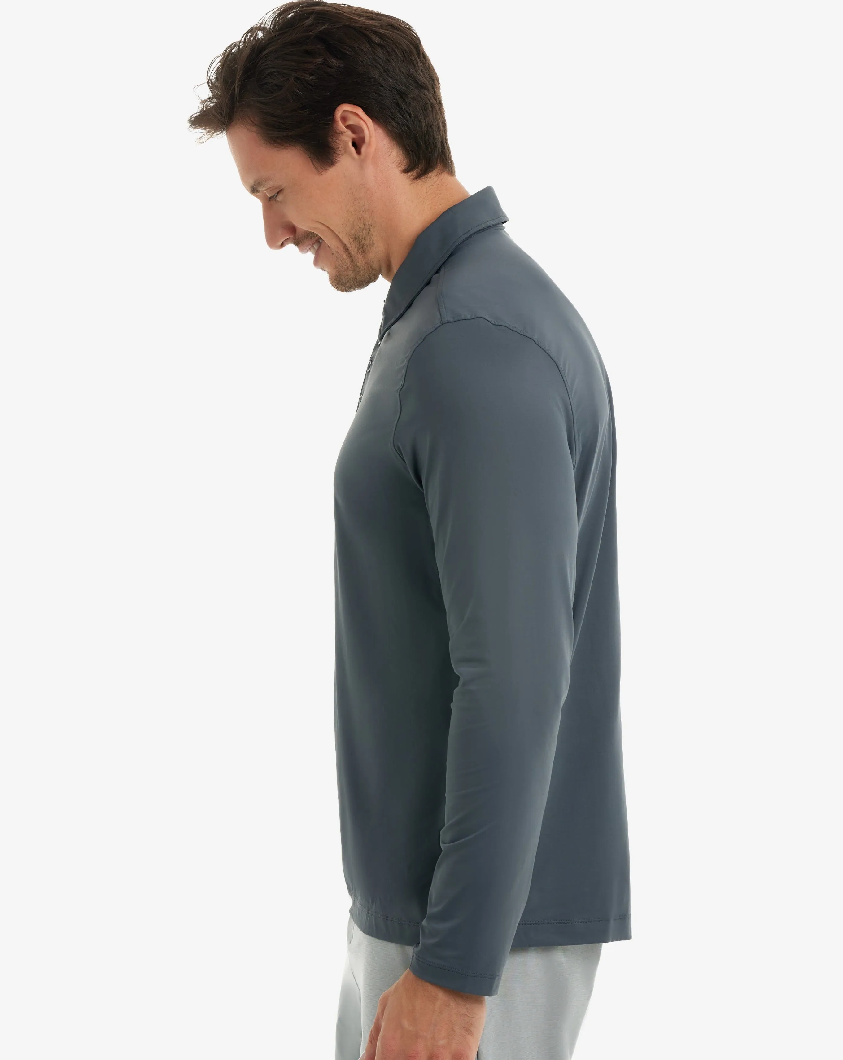 MEN'S LONG SLEEVE COLLARED SHIRT (12004)