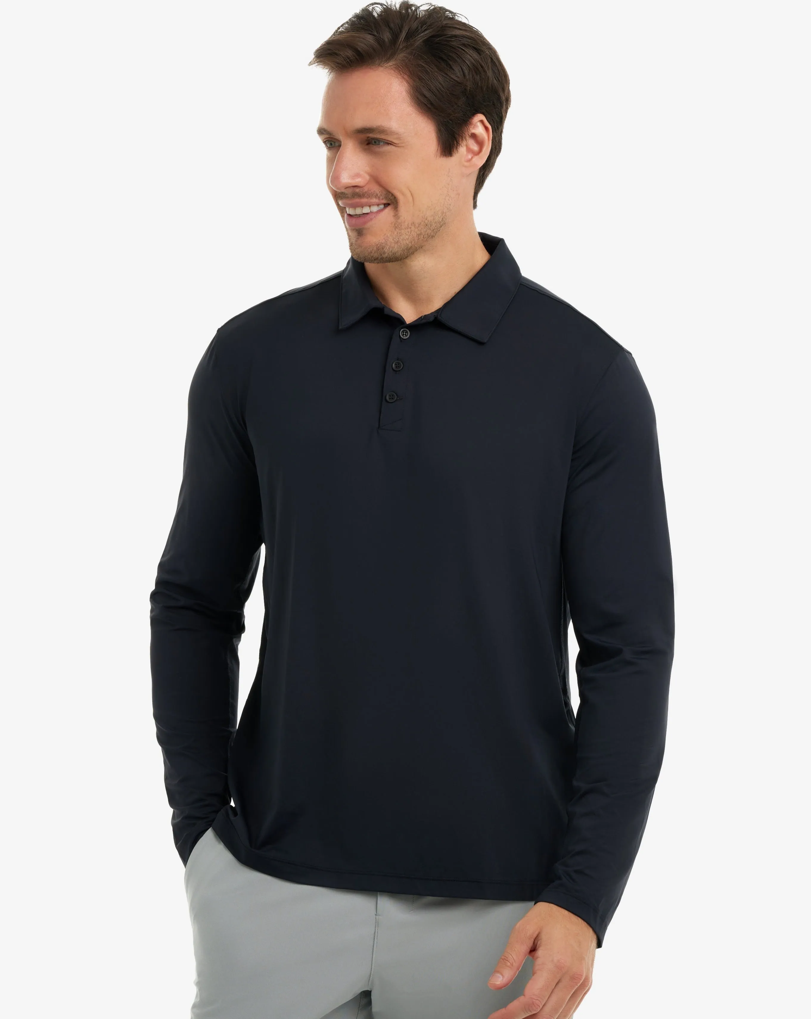 MEN'S LONG SLEEVE COLLARED SHIRT (12004)