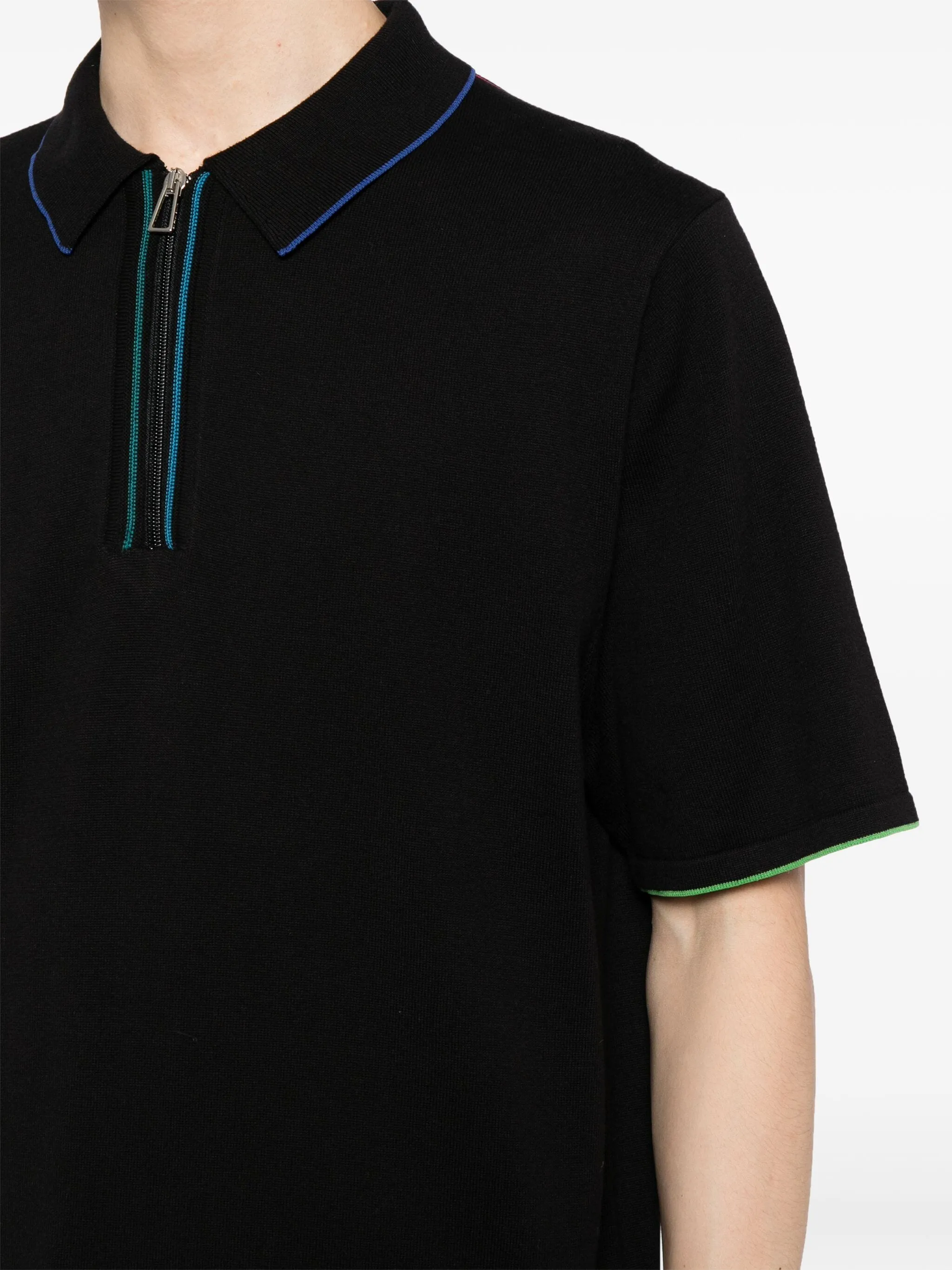 Mens Sweater Polo Shirt