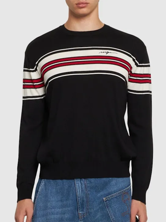 MSGM   Polo neck knit sweater 