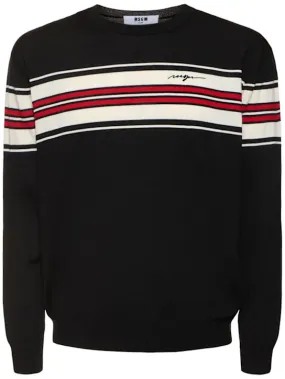 MSGM   Polo neck knit sweater 