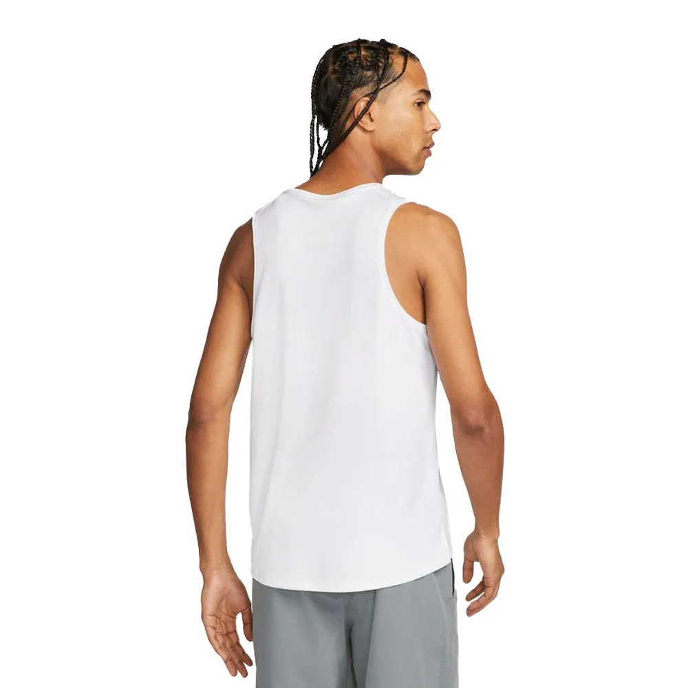 Nike Uv Miler Running Vest - White